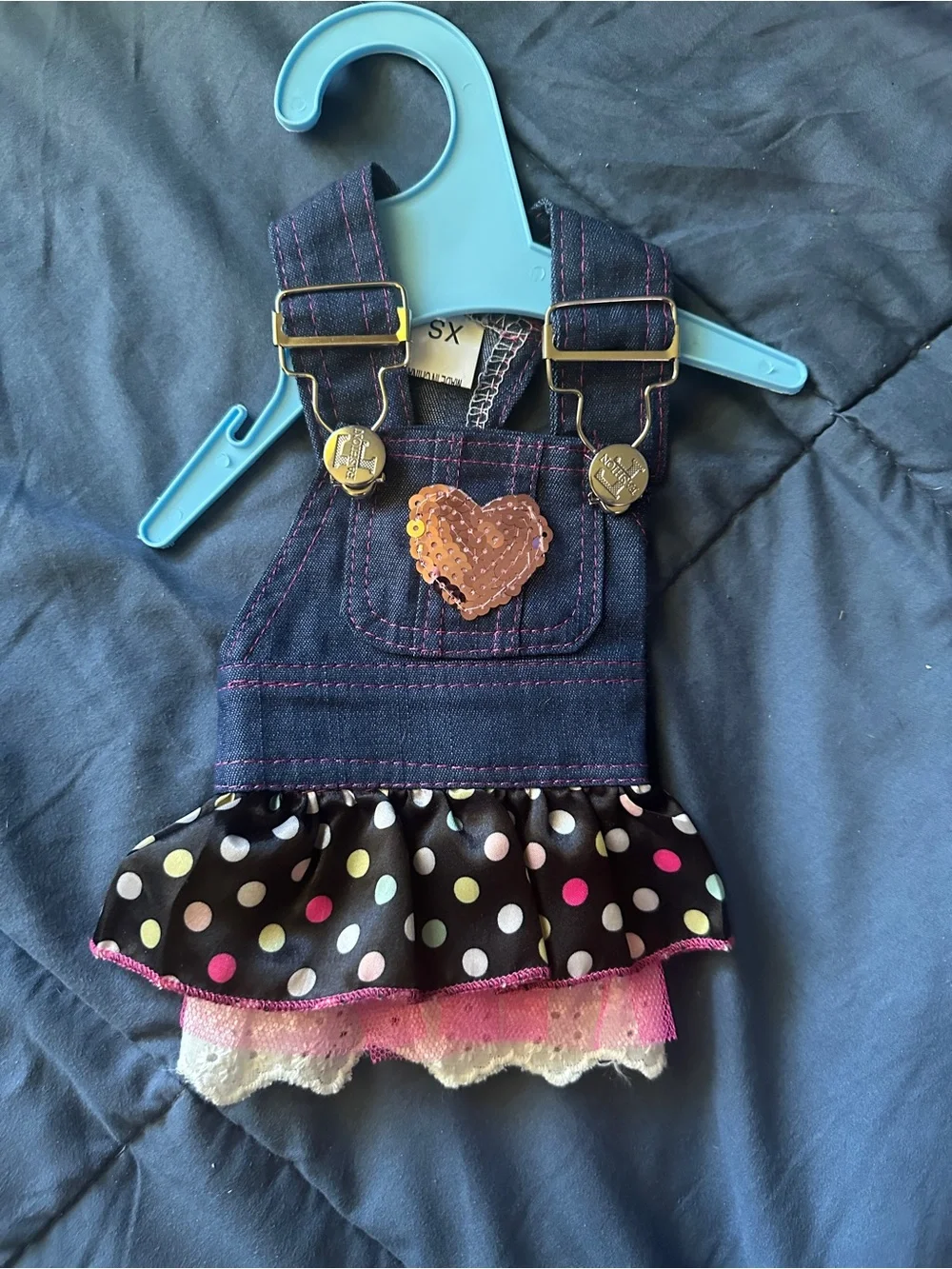 Girl, dog dress extra small